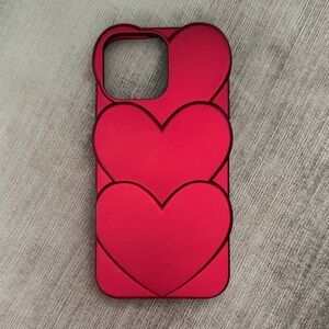 heyday Red Heart Pattern Phone Case